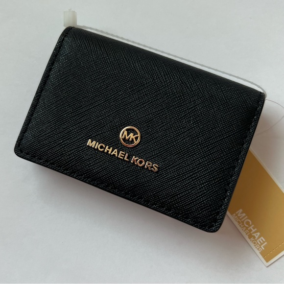 NWT MICHAEL KORS JEST SET CHARM SMALL FLAP ID CARD CASE LEATHER - Picture 6 of 13